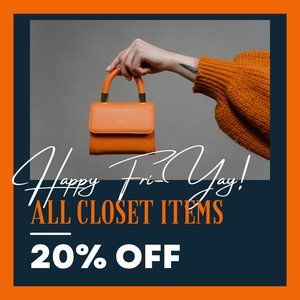 💥1 HOUR LEFT💥20% OFF DAY SALE!